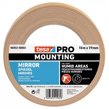 Montážní páska na zrcadla tesa Montage PRO bílá 10 m x 19 mm 66952-00002-00