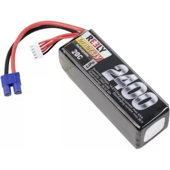 Reely LiPo Battery Pack 14.8V 2400mAh 4S 20C Softcase EC3 RE-7853466