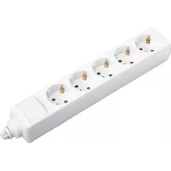 Přepěťová ochrana SYGONIX SY-4744418 3zásuvková Schuko, 1,5 m kabel, bílá, bez vypínače