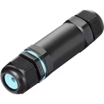 Voděodolný kabelový konektor Sygonix SY-5498972 se šroubovými svorkami, IP68, 3pólový, 32 mm x 118 mm, černý