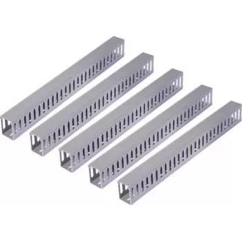 Šedý PVC kabelový kanál Sygonix SY-6801170 40x40mm 2m