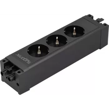 Zásuvkový modul Sygonix SY-6872234 3zásuvkový bez vypínače černý