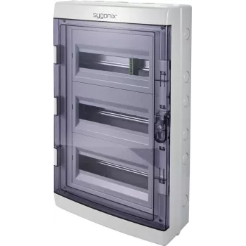Nástěnný rozvaděč Sygonix SY-6696062, 36 modulů, 3 řady, bílý
