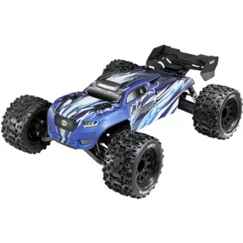 RC monster truck Reely Thor modrý kartáčový 1:10 4WD RTR 2,4 GHz s akumulátorem, nabíječkou, bateriemi do vysílače RE-8597610