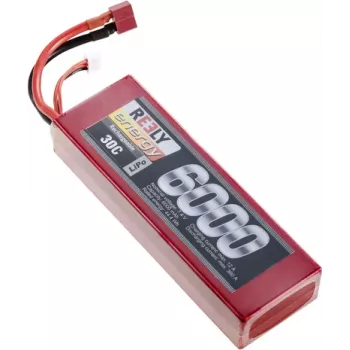 LiPo akumulátor Reely 7,4 V 6000 mAh 2S 30C Hardcase T-Plug RE-7855155