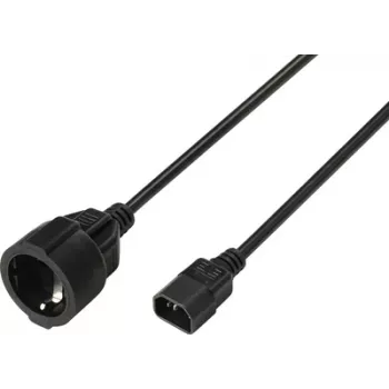 Prodlužovací napájecí kabel Sygonix SY-7154200 IEC C14 na C13 0,30 m černý