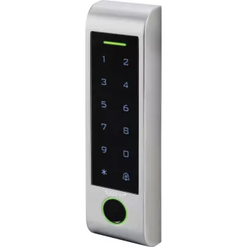Přístupový systém se čtečkou otisků prstů a RFID Sygonix SY-6121662 IP66 na omítku s dotykovým displejem 12-18 V DC