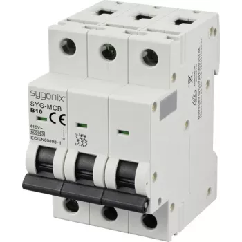 Jistič SYG-MCB 3P/B10/6KA Sygonix SY-6440990 3pólový 10A 415V AC 6kA