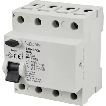 Proudový chránič Sygonix SY-6438020 Type A 4pólový 63 A 30 mA 400 V AC