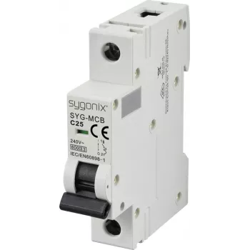 Jistič Sygonix SY-6440986 1P C25 6kA 25A 240V AC na DIN lištu