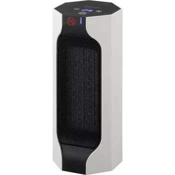 Sygonix SY-6735638 PTC Ceramic Fan Heater White | 2000W Digital Thermostat, 12h Timer, Oscillation, Remote