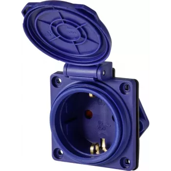 Sygonix SY-6746376 Schuko Socket IP44 Blue