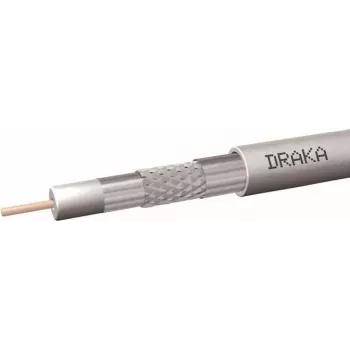Koaxiální kabel DRAKA 1,0/4,65 75 Ohm 200 m bílý >100dB PE 60016703