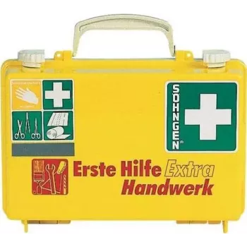 SÖHNGEN First Aid Kit EXTRA HANDW DIN 13157 Wall-Mounted ABS Case Orange O320125