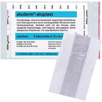 SÖHNGEN aluderm®-aluplast Elastic Wound Dressing Plaster Roll, 6 cm x 1 m, Sterile, Individually Sealed Sections
