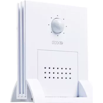 Zvonek s detektorem pohybu m-e modern-electronics DGF-300 bílý s PIR senzorem 41058