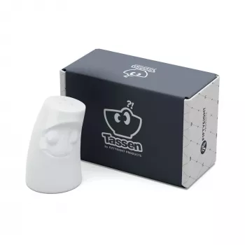 FIFTYEIGHT PRODUCTS Würzschmusie Salt Shaker Cuddly Face White