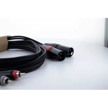 Cordial EU 1.5 MC XLR to RCA Audio Cable 1.5 m Black 14848