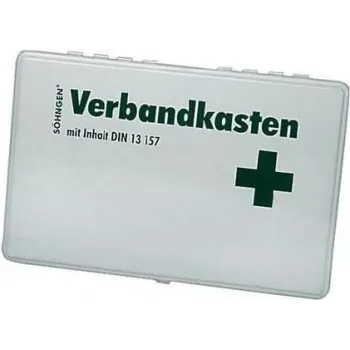 SÖHNGEN RIEL DIN 13157 First Aid Box, ABS Plastic, Orange, Wall-Mountable 3003046