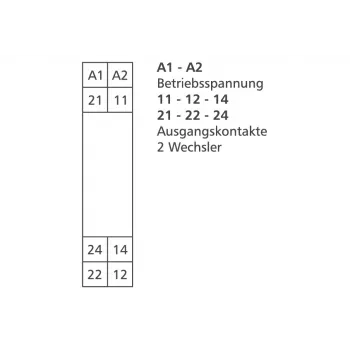 Výkonové relé METZ CONNECT KRA-M8/21-21 bílé (11061905)