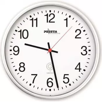 PEWETA rádiové nástěnné hodiny plast bílá 30 cm (51.130.311)