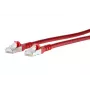 Patch kabel METZ CONNECT 1308451066-E 1m Cat6a S/FTP, červený