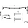 Patch kabel METZ CONNECT 1308451066-E 1m Cat6a S/FTP, červený