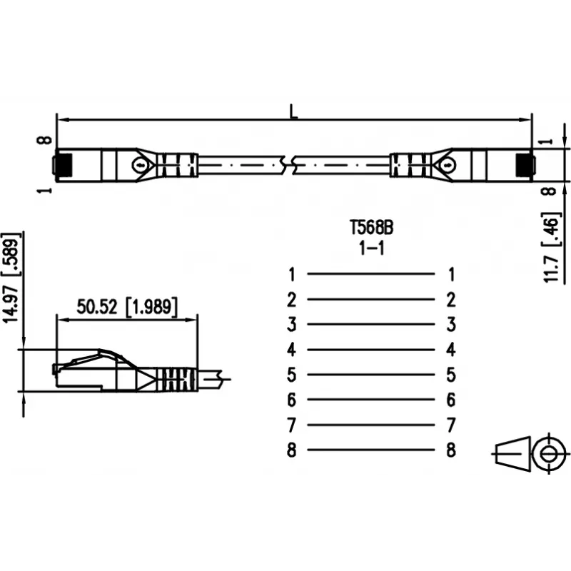 Patch kabel METZ CONNECT 1308451066-E 1m Cat6a S/FTP, červený