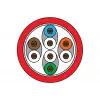 Patch kabel METZ CONNECT 1308451066-E 1m Cat6a S/FTP, červený