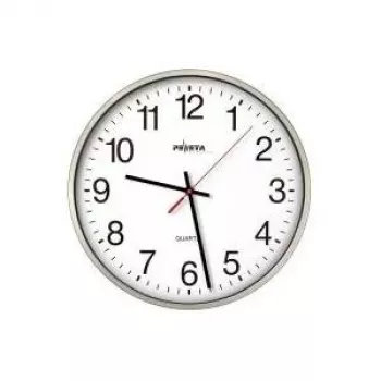 Nástěnné hodiny PEWETA, stříbrné metalické, 44.130.213