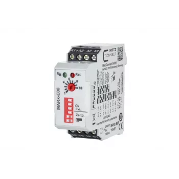 Výkonové relé METZ CONNECT 110657 bílé 24V AC/DC 2 CO 16A DIN lišta