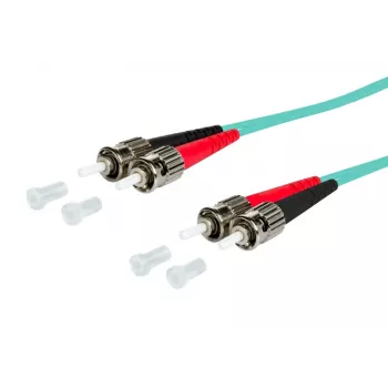 Optický patch kabel METZ BTR 151J1AOAO20E OpDAT OM3 Duplex ST/ST multimode 2m aqua