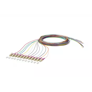 Optický patch kabel METZ CONNECT 150N1JO0020E OM4 multimode, 12x LC Duplex, 2 m, jádro 50 µm, vícebarevný