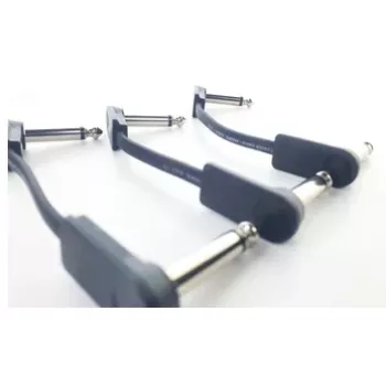 Cordial 14788 Mono Audio Patch Cable 6.3mm TS to 6.3mm TS 0.1m Black PVC