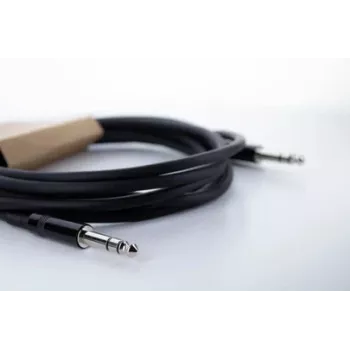 Cordial 14816 Stereo Jack Audio Cable 6.3mm TRS to 6.3mm TRS, 1.5m, Black, Twisted Pair, PVC