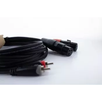 Cordial EU 1.5 FC XLR to RCA Audio Cable 1.5m Black 14852