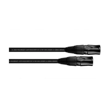 Cordial 15560 CAT 5e S/UTP Patch Cable, 5 m, PUR Jacket, Black