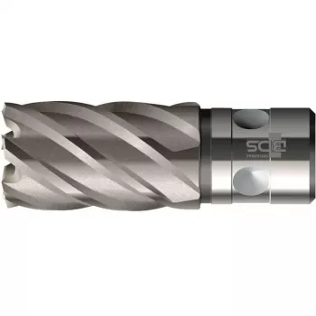 BDS KBK-F 015 HSS-Co 8% Annular Cutter 15 mm Cutting Diameter, 35 mm Cutting Depth, QuickIN Shank