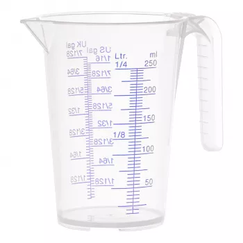 Odměrka Pressol 07 060 0,25 L PP transparentní s výlevkou a rukojetí