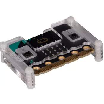 JOY-IT BBCZ CASE V2 TR - transparentní ochranné pouzdro pro BBC micro:bit V2 (MB-CASE02)