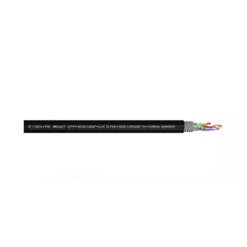 Cordial 15590 CAT 7a S/FTP Network Patch Cable, RJ45, 2 m, Black, PUR Jacket