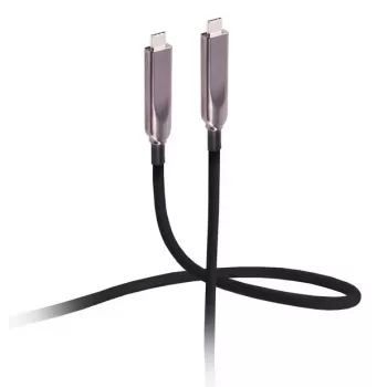 Flexline USB-C Hybrid Active Optical Cable 12.5m 8K 60Hz 10Gbps 60W PD TPU Black FL31-44211