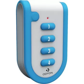 Rádiový ruční vysílač m-e modern-electronics Odyon ODYON pro HS-4, 4kanálový, s kontrolou příjmu, 868,3 MHz, dosah 1000 m, rolling code, IP54, baterie CR2032 56502