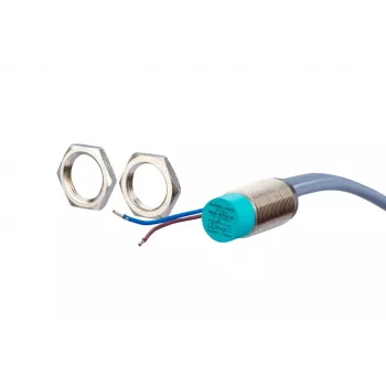 Indukční snímač přiblížení METZ CONNECT 2vodičový DC M12, zapuštěný, NO, 2 mm, IP67, kabel 2 m, 110149