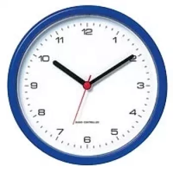 Rádiové nástěnné hodiny PEWETA Design modré 300 mm DCF77 quartz 51.001.216