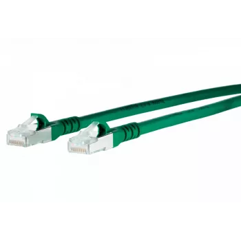 Cat6a S/FTP patch kabel METZ CONNECT 1308450355-E, 0,3 m, zelený
