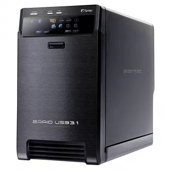 2šachtová RAID skříň FANTEC QB-X2U31R USB 3.1 Gen 2 2133