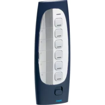 HAGER TU418 Radio Remote Control 7-Button 433.92 MHz Rolling Code for Gates & Barriers