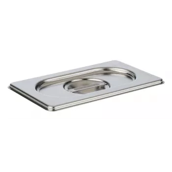 Víko APS GN 1/9 175 x 108 x 25 mm, nerez, bez výřezu pro lžíci, vhodné do myčky - 1 ks (81591)
