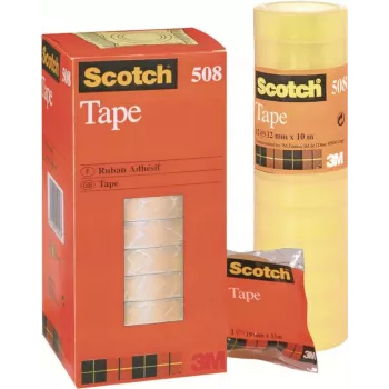 3M Scotch Magic Tape 508, 15 mm x 33 m, transparentní, 10 rolí 508 1533